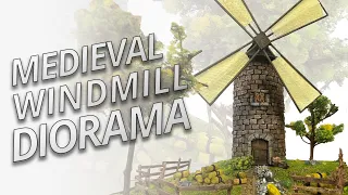 🏰Medieval Windmill Diorama - I made a Diorama Scene of Don Quixote