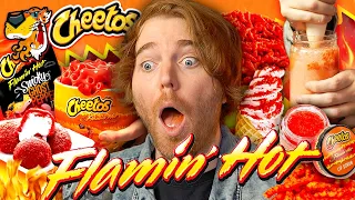Tasting Every FLAMING HOT CHEETO EVER!!!