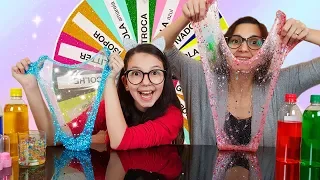 DESAFIO DA ROLETA MISTERIOSA DE SLIME (MYSTERY WHEEL OF SLIME SWITCH-UP CHALLENGE) | Luluca