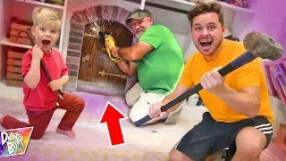 BREAKING INTO SECRET DOOR!