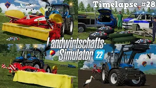 ILLEGALE MÜLLENTSORGUNG in unserer WIESE! 😠🚯🚓💨 3. SCHNITT mit @TheCamPeRYT! 🌿🚜💨|[LS22]-Timelapse #28