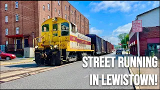 STREET RUNNING and More In Lewistown PA! Juniata Valley Railroad & NS Action! July 12th 2021.