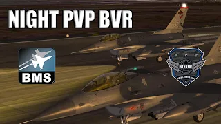 🔴Falcon BMS 4.36 - F-16C - CRAZY night BVR PvP