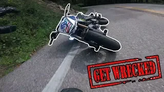 We All Wrecked! | Tail of the Dragon Crash | z125