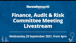 Finance, Audit & Risk Committee - 29 September 2021 - Part 1