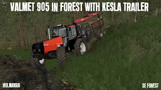 FS22 Forestry on Holmakra | Valmet 905 in forest with Kesla trailer! | Timelapse