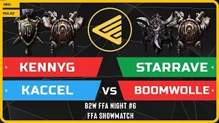 WC3 - B2W FFA Night #6 - ft. KennyG, Kaccel, StaRRavE, BOOMWOLLE