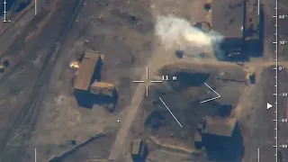 Russian UAV gets a direct hit on ukranian position