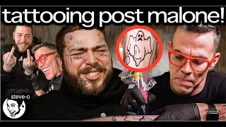 Post Malone and Steve-O TATTOO EACH OTHER! | Steve-O