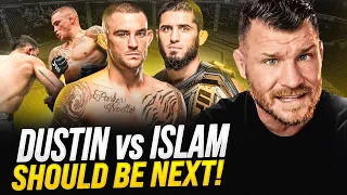 BISPING reacts: Dustin Poirier vs Benoit Saint-Denis | "Dustin vs Islam Should Be NEXT!" | UFC 299