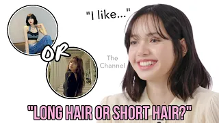 BLACKPINK Lisa: Long Hair or Short Hair? | THE CHANNEL