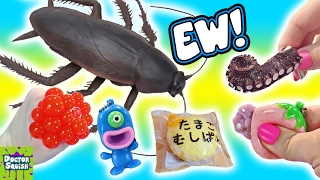 What's Inside Huge Cockroach Squishy Toy! Homemade Bug Slime! Mesh Ball