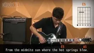 Immigrant Song - Led Zeppelin (aula de guitarra)