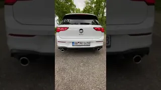 Golf 8 gti stock exhaust sound rev