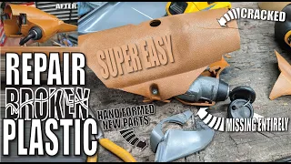 HOW TO FIX broken plastic ULTIMATE Welding Forming Repair techniques