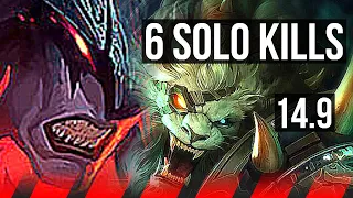 AATROX vs RENGAR (TOP) | 6 solo kills, 1600+ games | EUW Master | 14.9