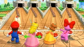 Mario Party 9 Step It Up - Mario vs Peach vs Daisy vs Birdo Master Difficulty| Cartoons Mee