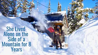 She Lived Alone on the Side of a Mountain for 8 Years, Surrounded by Wildlife and Snow in Wyoming