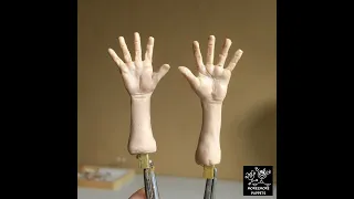 0054 Thomas Stop Motion Puppet - Armature and Sculpting Hands (Cosclay) - MOREZMORE