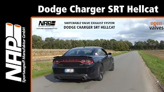 NAP switchable valve exhaust system ▶ Dodge Charger SRT Hellcat - Soundcheck