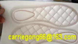 How to make the shoes insole pad--High Frequency embossing machine