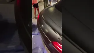 Mercedes crashes into a crowd at a car show!