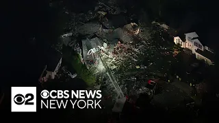 Video shows aftermath of apparent house explosion in New Jersey