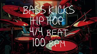 4/4 Drum Beat - 100 BPM - HIP HOP BASS KICKS