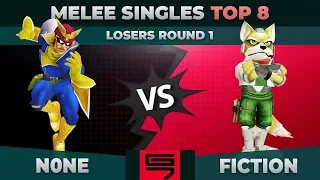 n0ne vs Fiction - Losers Round 1: Top 8 Melee Singles - Genesis 7 | Captain Falcon vs Fox