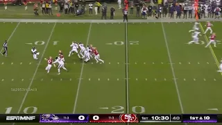 Ref trips Lamar Jackson for the safety