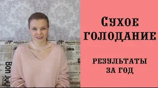 Мои результаты еженедельного сухого голодания в течение года