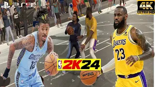 NBA 2K24 - JA MORANT vs LEBRON JAMES | PS5 4K ULTRA HD GRAPHICS GAMEPLAY FULL GAME