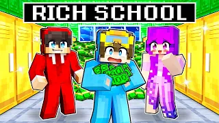 Going To MILLIONAIRE School in Minecraft!