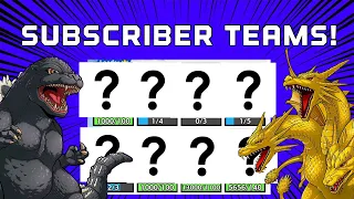 Using Subscriber Teams! Godzilla Battle Line: Ranked Battles #72