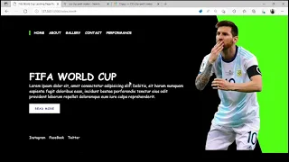 Responsive-Fifa world cup website using html and css | codeUnique codeFun