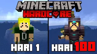 100 HARI Minecraft HARDCORE di Pulau Terpencil