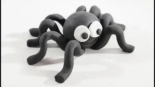 How to Make an Easy Clay Spider Step by Step