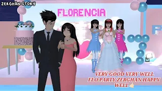 ZERGHAN STORY #4 [ FLORENCIA'S BIRTHDAY PARTY ] || SAKURA SCHOOL SIMULATOR DRAMA