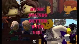 Ninjago couple amv | Music sounds better with you (BTR)