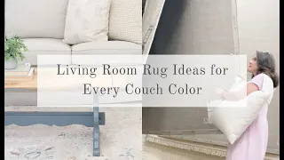 LIVING ROOM RUG IDEAS FOR EVERY COUCH COLOR