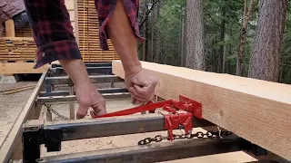 Homemade sawmill - Lap siding