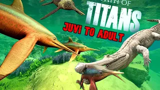 Path of Titans - Juvi to Adult - Eurhinosaurus - Highlights + Funny Moments - I'm NOT A TOY !!!
