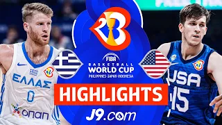 Greece 🇬🇷 vs USA 🇺🇸 | J9 Highlights | FIBA Basketball World Cup 2023