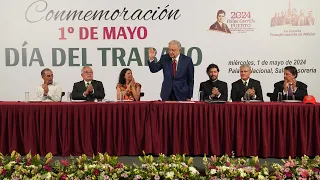 Día Internacional del Trabajo, desde Palacio Nacional