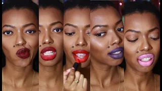 Revlon New Matte Superlustrous Lipstick TRY-ON