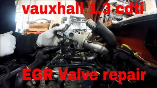 vauxhall corsa adam combo astra 1.3 cdti egr valve replace fit repair  new
