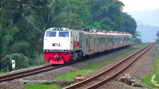 LOKOMOTIF MERAUNG-RAUNG SAAT MELINTASI TREK INI