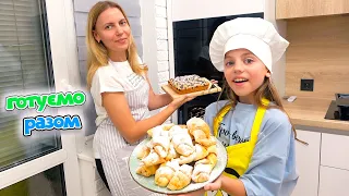 Настя і мама готують на КУХНІ десерти My little Nastya