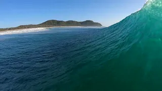 POV "Classic" Wipeout 15 second hold down (Over the falls)4K Byron Bay