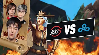 LCS Throwing Competition - 100T VS C9 | Doublelift
